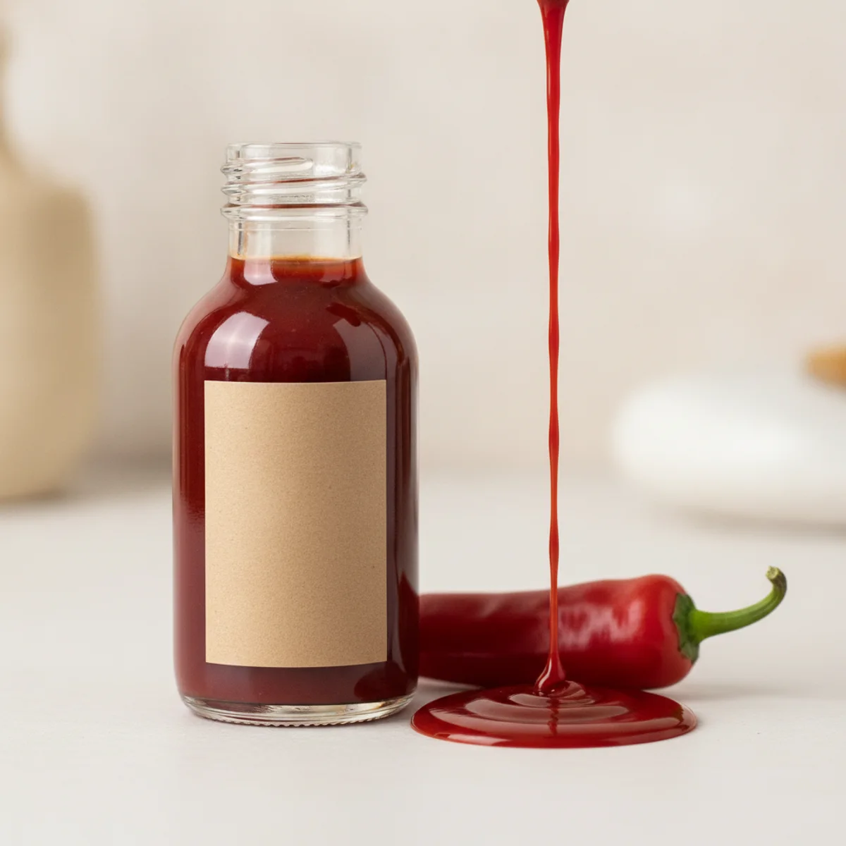 Hot sauce ad for Simplicity, Minimal style