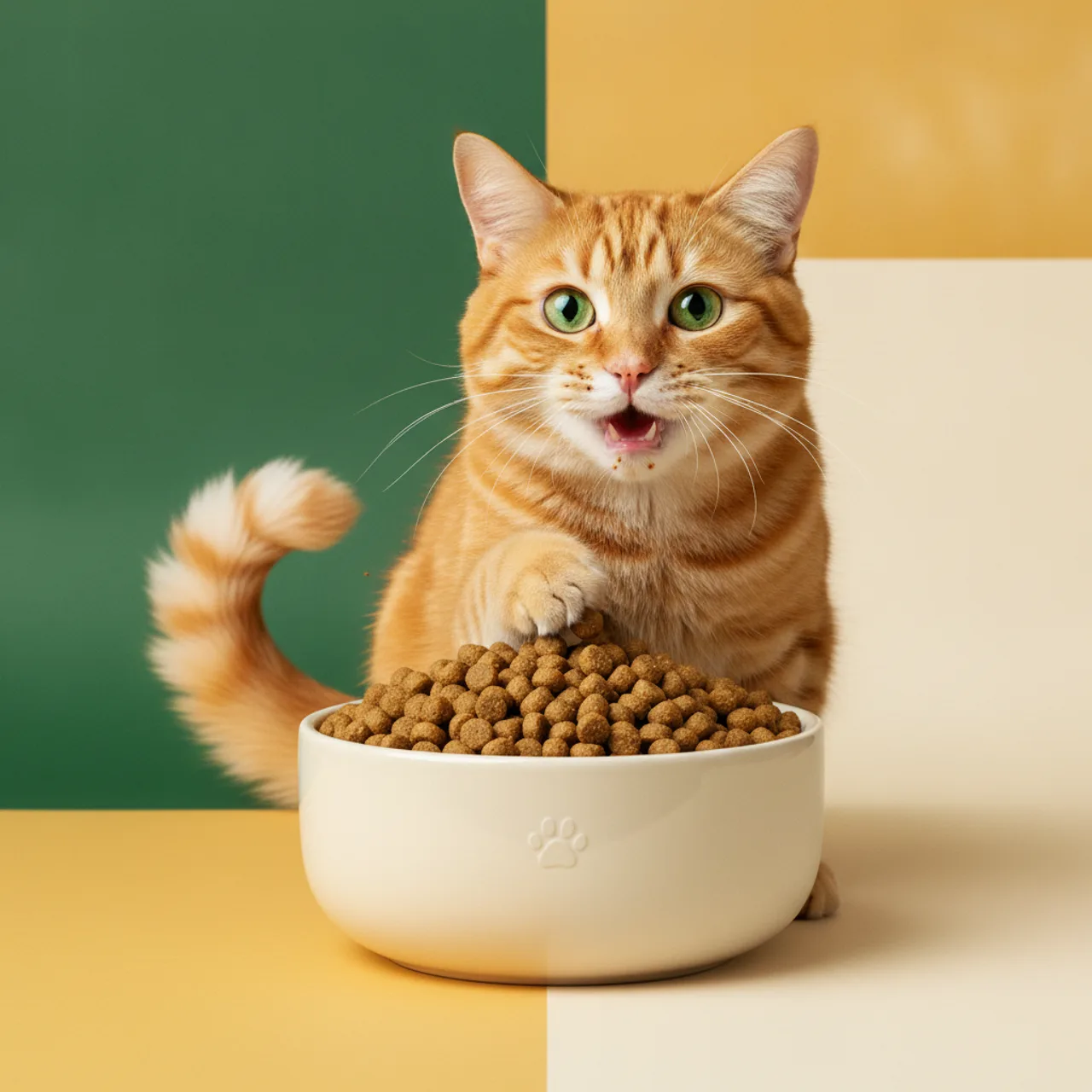 Whiskerly ad for busy parent, bold & vibrant