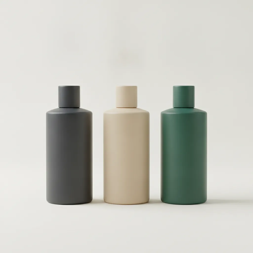 A range ad: three colourways in a row on a pale surface.