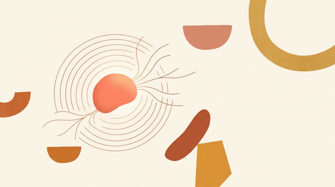 Abstract illustration of an AI reasoning model radiating many directions of thought